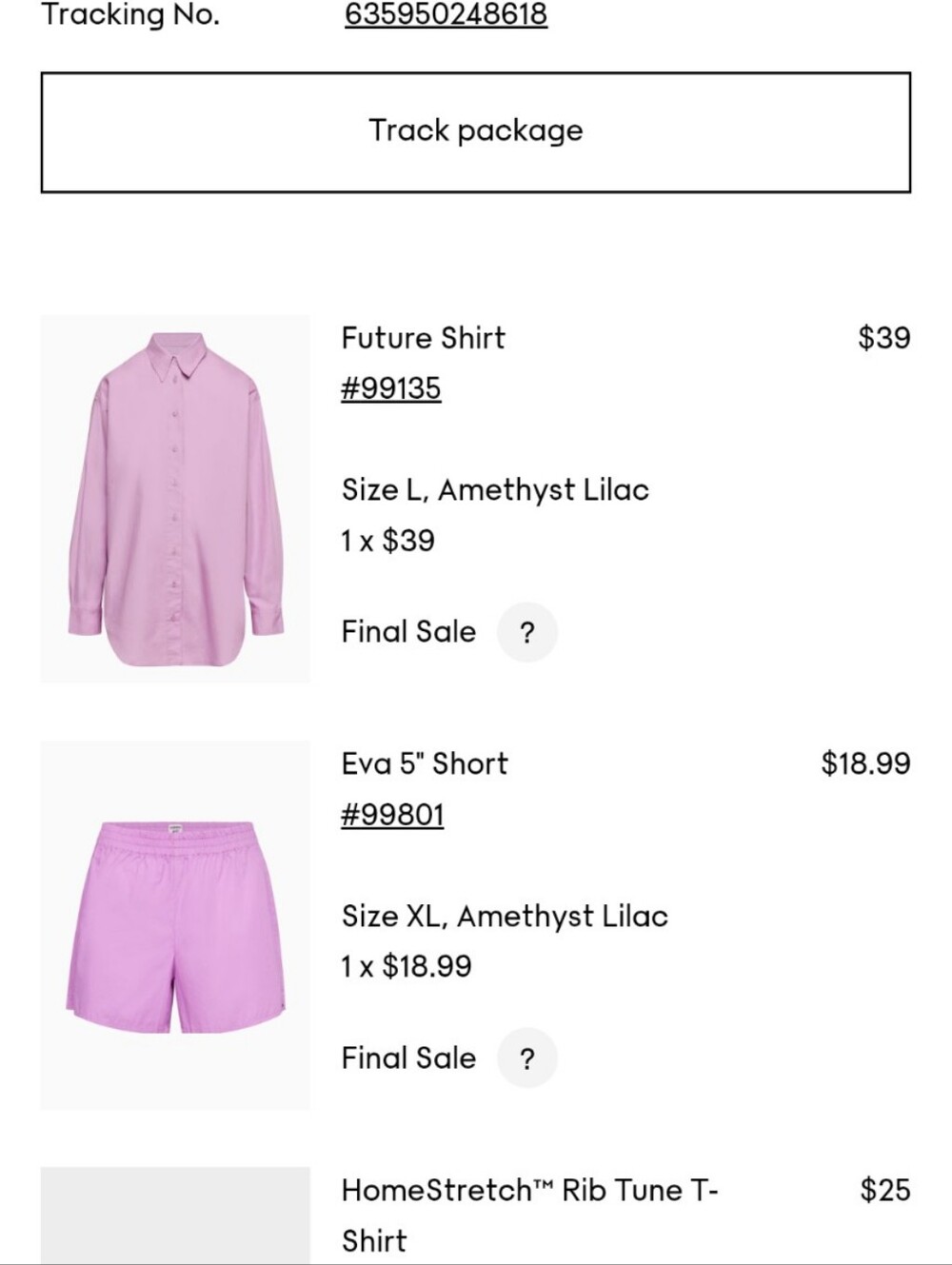 Aritzia Sunday Best Future Shirt & Eva 5" Short in Amethyst Lilac Matching Set - Picture 8 of 8
